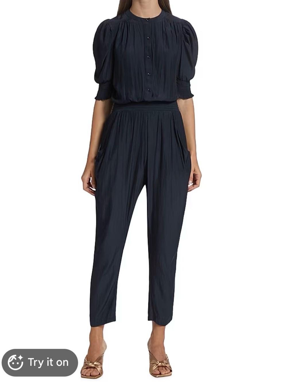 Ramy Brook Tracey Jumpsuit Black Size Small